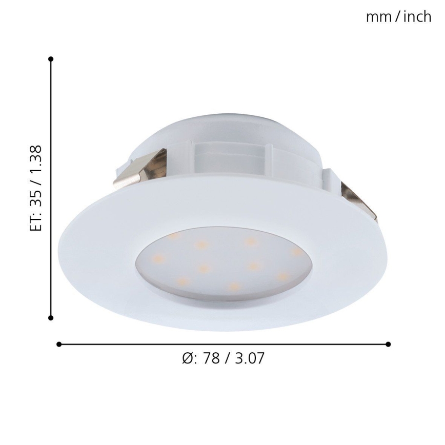 Eglo - Lampă încastrată LED/4,9W/230V