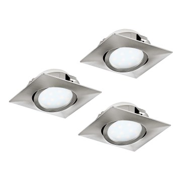 Eglo PINEDA – Set de 3 spoturi LED încastrate, LED/4,9W/230V