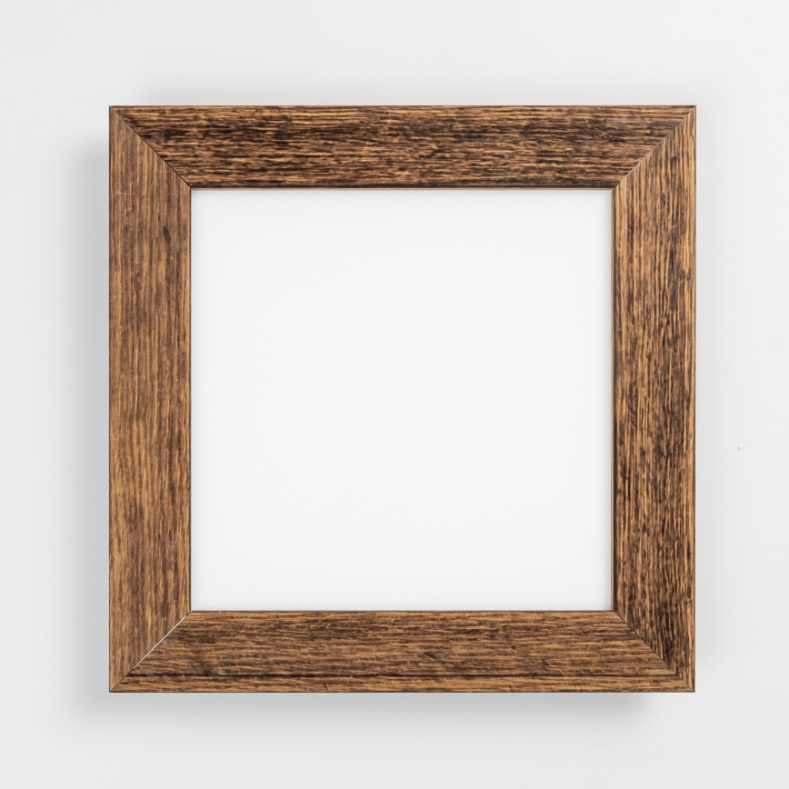 Eglo - Panou LED RGBW aplicat SALOBRENA-C WOOD, dimabil, 16W, 230V, 2700-6500K, 34x34 cm, maro + telecomandă