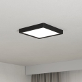 Eglo - Plafonieră LED/10,5W/230V 2700/4000/6500K 22x22cm neagră