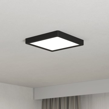 Eglo - Plafonieră LED/10,5W/230V 2700/4000/6500K 22x22cm neagră