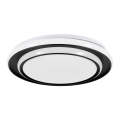 Eglo - Plafonieră LED, 24W, 230V, 2700/4000/6500K, Ø 40 cm, negru