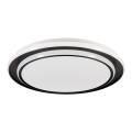 Eglo - Plafonieră LED, 36 W, 230 V, 2700/4000/6500 K, Ø 49 cm, neagră