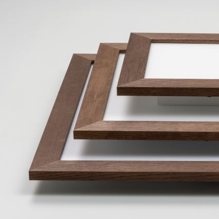 Eglo SALOBRENA WOOD - Panou LED aplicat, 31W/230V, 64x64 cm, maro închis