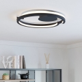 Eglo - Plafonieră LED dimabilă 2xLED/20W/230V 2700-6500K Ø48 cm negru + telecomandă