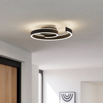 Eglo - Plafonieră LED dimabilă LED/37W/230V 3000-6500K neagră