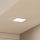 Eglo - Plafonieră LED încastrată, 10,5 W, 230 V, 16,6 x 16,6 cm