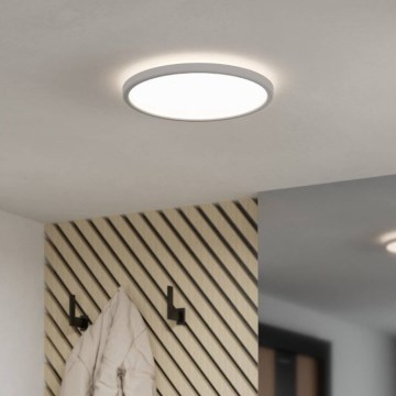 Eglo - Plafonieră LED pentru baie, 16,4 W, 230 V, Ø 30 cm, IP54, alb