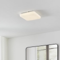 Eglo – Plafonieră LED pentru baie, 18 W, 230 V, temperatură de culoare selectabilă 3000/4000/6000 K, 33 x 33 cm, IP44