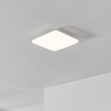 Eglo - Plafonieră LED pentru baie, 20 W, 230 V, 2700/4000/6500 K, 31 x 31 cm, IP54, albă