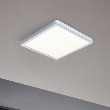 Eglo - Plafonieră LED pentru baie, 20 W, 230 V, IP44, 28,5 x 28,5 cm