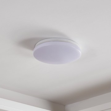 Eglo - Plafonieră LED pentru baie cu senzor de mișcare și de amurg, LED 18W/230V, Ø 31 cm, IP54, albă