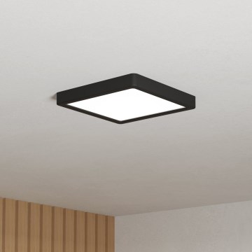 Eglo - Plafonieră LED pentru baie LED/10,5W/230V 2700/4000/6500K 22x22 cm IP44 negru