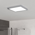 Eglo - Plafonieră LED pentru baie, LED/13W/230V, 2700/4000/6500K, 29x29 cm, IP44, crom lucios