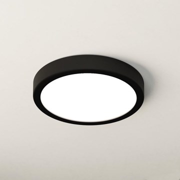 Eglo - Plafonieră LED pentru baie LED/17W/230V negru IP44 Ø21 cm