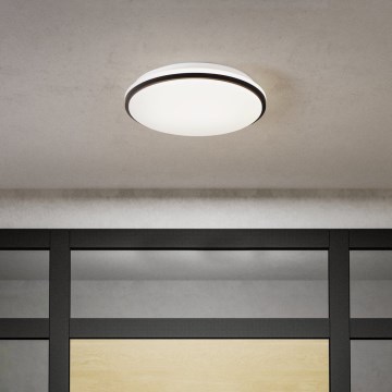 Eglo - Plafonieră LED pentru baie LED/18W/230V 3000/4000/6500K IP54 negru