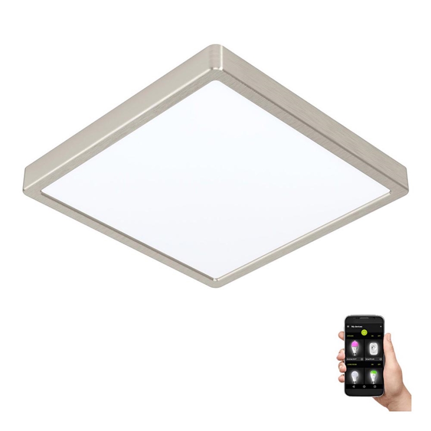 Eglo - Plafonieră LED reglabilă pentru baie LED/19,5W/230V 2700-6500K IP44 ZigBee 28,5x28,5 cm