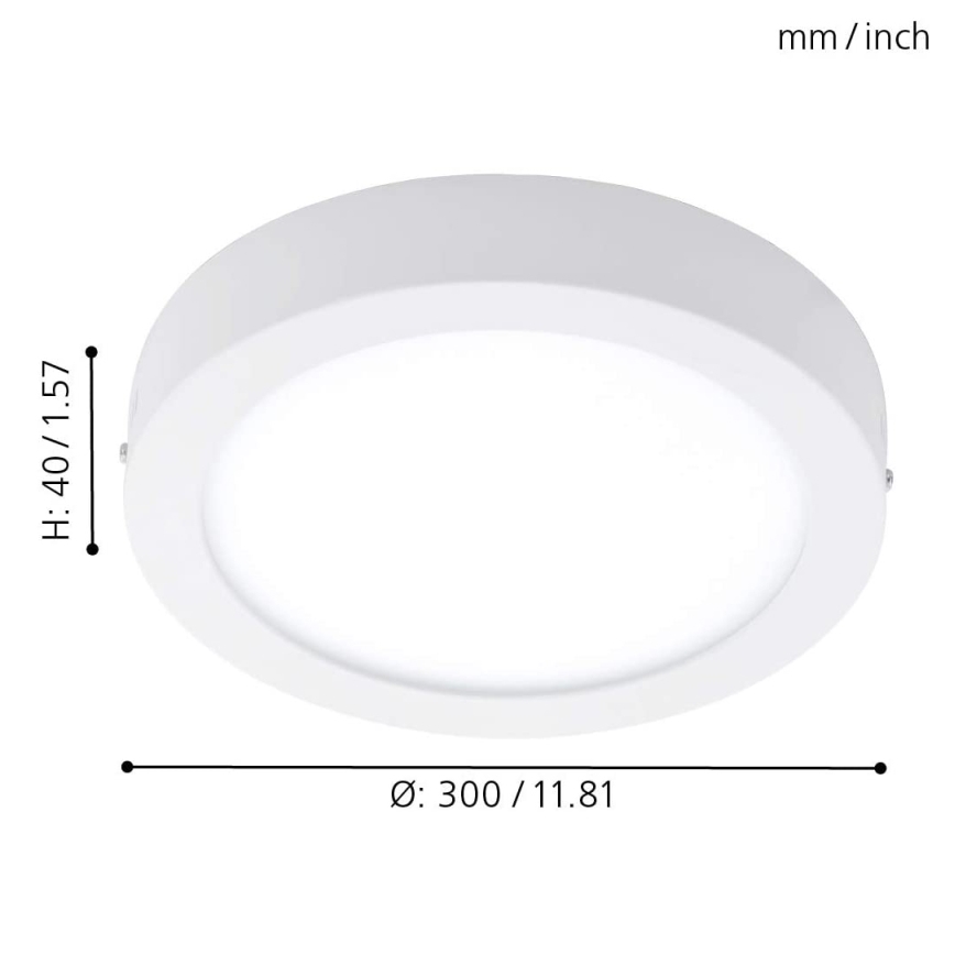 Eglo - Plafonieră LED RGBW dimabilă FUEVA-C LED/21W/230V Ø 30 cm
