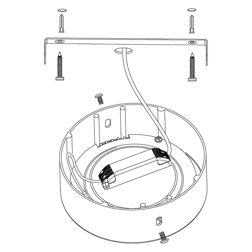 Eglo - Plafonieră LED RGBW dimabilă FUEVA-C LED/21W/230V Ø 30 cm