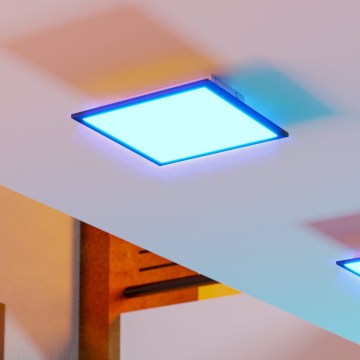 Eglo - Plafonieră LED RGBW dimabilă LED/14W/230V 2700-6500K 30x30 cm neagră