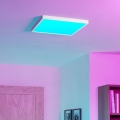 Eglo - Plafonieră LED RGBW dimabilă pentru baie, LED/17,8W/230V 2700-6500K, Ø 39 cm, IP44, albă