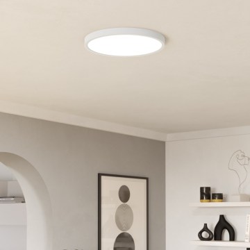 Eglo - Plafonieră LED RGBW dimerizabilă pentru baie LED/17,5W/230V 2700-6500K Ø 39,9 cm IP44 albă