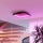 Eglo - Plafonieră LED RGBW reglabilă, 20W, 230V, 2700-6500K, 35x35 cm, neagră