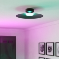 Eglo - Plafonieră LED RGBW reglabilă, LED/15,5W/230V, 2700-6500K, Ø 45 cm, neagră