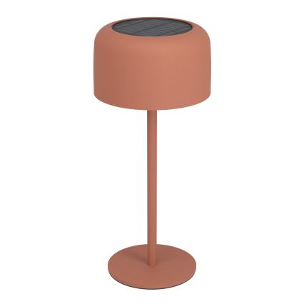 Eglo - Lampă de masă LED reîncărcabilă cu panou solar și control tactil, LED/2,8W/3,7V, 1800 mAh, IP44, portocalie