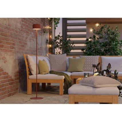 Eglo - Lampă de podea solară cu LED, reîncărcabilă, cu funcție tactilă LED/2,8W/3,7V 1800 mAh IP44 portocalie