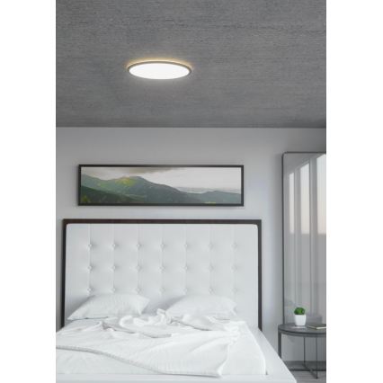 Eglo 31704 - Plafonieră LED RGBW dimabilă ROVITO-Z 1xLED/16,5W/230V 2700-6500K Ø 42 cm negru