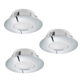 Eglo - SET 3x Corp de iluminat LED tavan fals PINEDA 1xLED/6W/230V