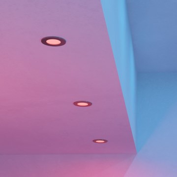 Eglo - Set 3x LED RGBW dimabil, spot încastrat pentru baie, LED/2,8W/230V, 2700-6500K, Ø 8,8 cm, IP44, crom mat