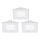 Eglo - Set 3x spoturi LED încastrate FUEVA 1 1xLED/2,7W/230V 8,5x8,5 cm