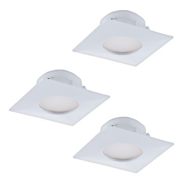 Eglo - Set 3x spoturi LED încastrate PINEDA LED/6W/230V