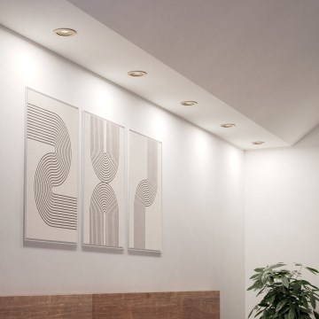 Eglo - Set 5 buc. spoturi LED încastrate pentru tavan LED/4,8W/230V 2700/4000/6500K crom mat