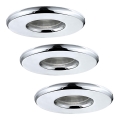 Eglo - Set de 3 corpuri de iluminat LED pentru baie IGOA LED/3,3W/230V IP44