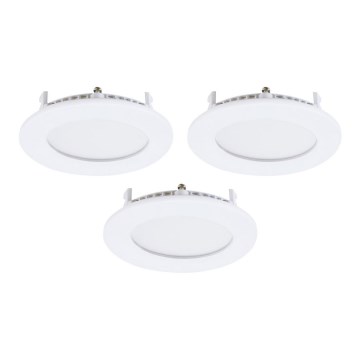 Eglo - Set de 3 spoturi LED încastrate FUEVA-RW, 1xLED/2,8W/230V, Ø 8,5 cm