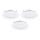 Eglo - Set de 3 spoturi LED încastrate FUEVA-RW, 1xLED/2,8W/230V, Ø 8,5 cm