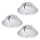 Eglo - Set de 3 spoturi LED încastrate PINEDA LED/4,9W/230V