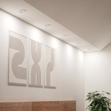 Eglo - Set de 5 spoturi LED încastrate de tavan, 4,8 W, 230 V, 2700/4000/6500 K, albe