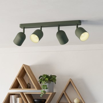 Eglo - Spot 4xE14/40W/230V, verde