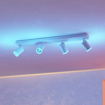 Eglo - Spot LED RGBW reglabil 4xLED/3,7W/230V 2700-6500K alb