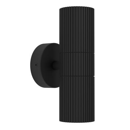 Eglo - Aplică de perete pentru exterior 2xGU10/28W/230V IP44 neagră