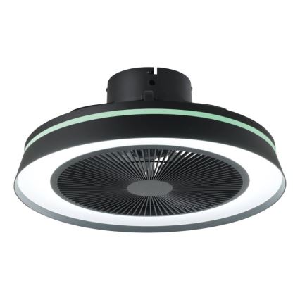Eglo - Ventilator de tavan LED RGBW reglabil 3xLED/8,5W/230V+LED/6W 2700-6500K Ø 48 cm negru + telecomandă