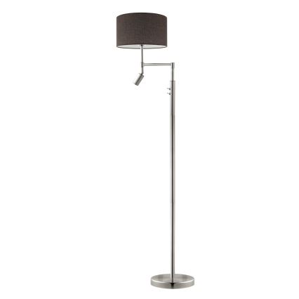 Eglo - Lampadar LED TUNJA 1xE27/60W/230V + LED/2,1W Ø 38 cm crom mat/maro