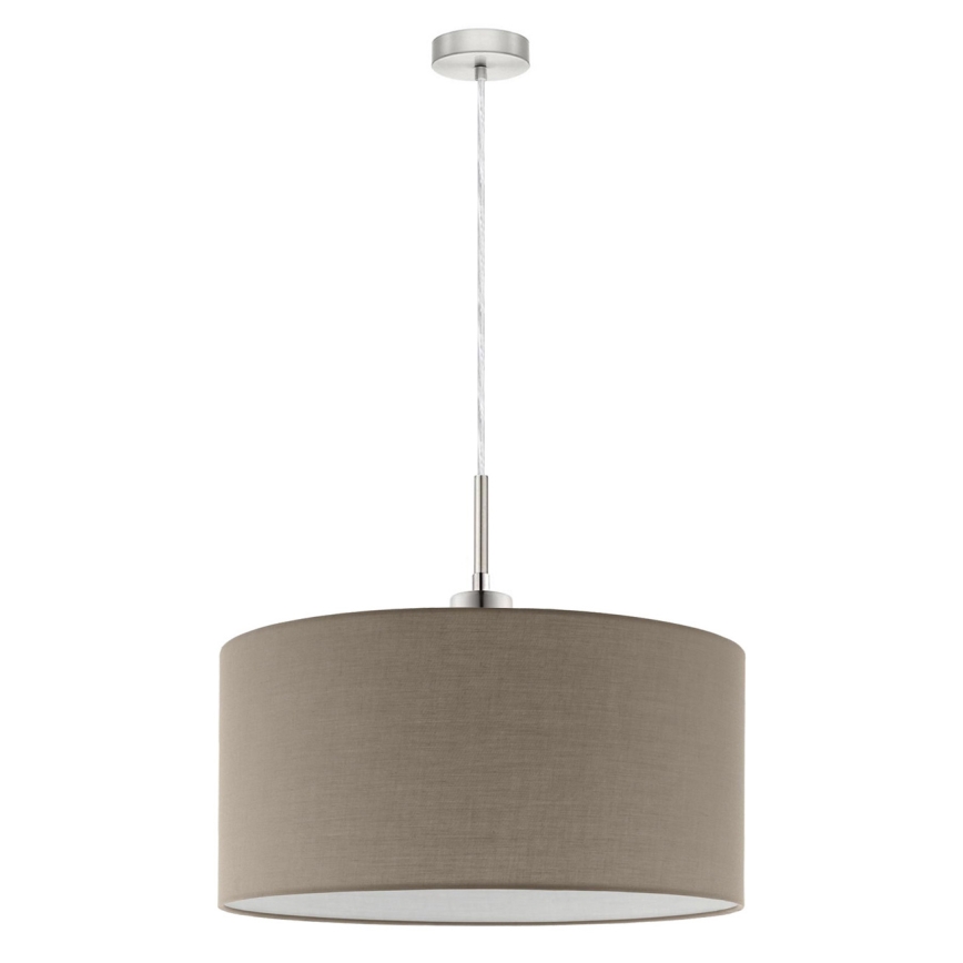 Eglo Tunja - lustră LED suspendată pe cablu, 1xE27/60W/230V, taupe