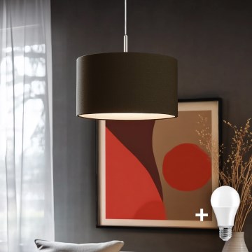 Eglo TUNJA Pendul LED pe cablu, 1xE27/60W/230V, maro