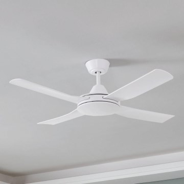 Eglo - Ventilator de tavan 52W/230V, cu telecomandă, alb
