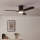 Eglo - Ventilator de tavan cu LED, dimabil, 17 W, 230 V, 3000/4000/5000 K, Ø 132 cm, negru + telecomandă